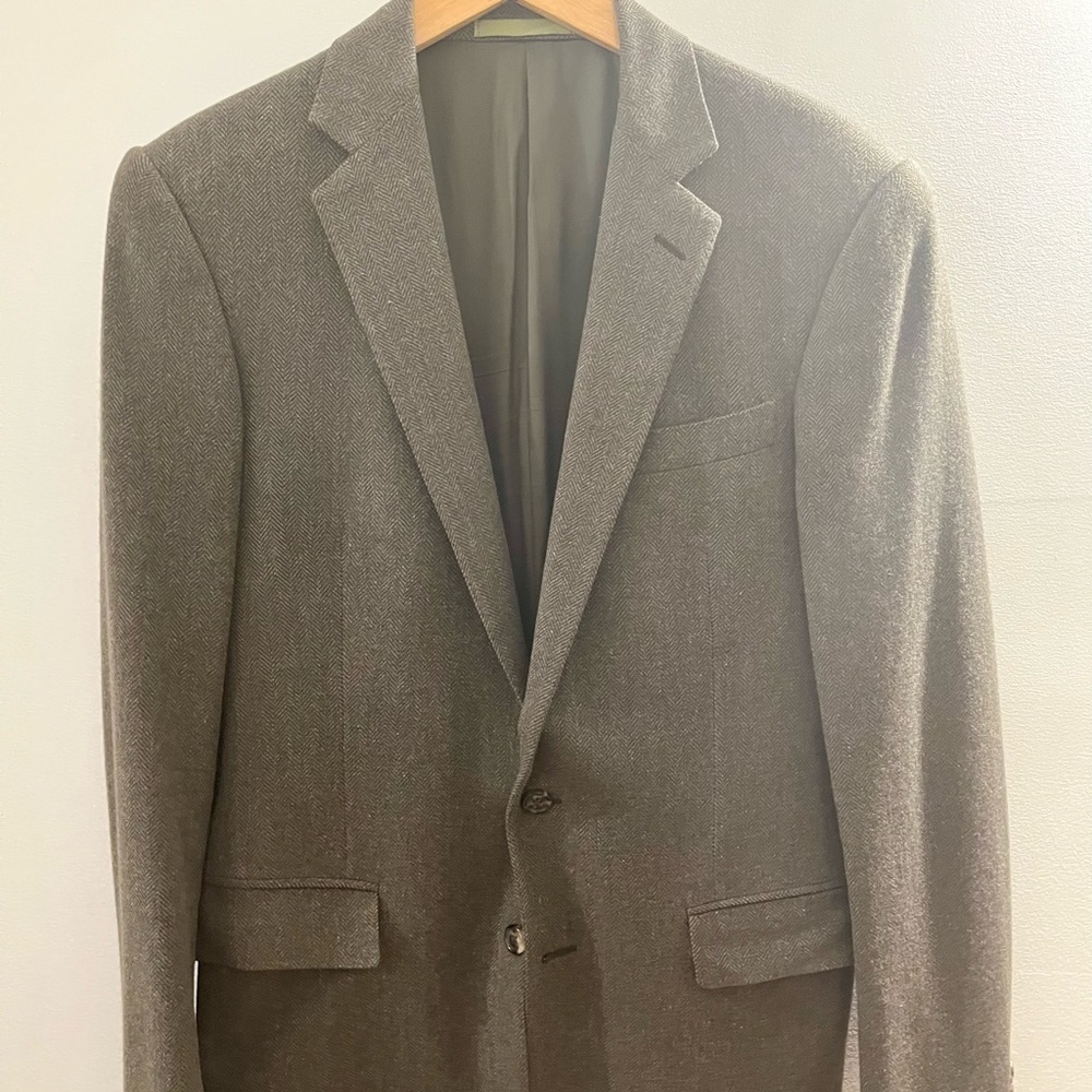 *RARE* Ralph Lauren Black Label Anthony Tweed Olive Green Sports Coat - Size 38R
